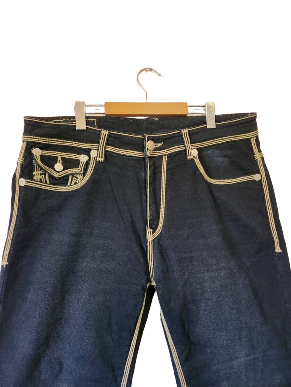True Religion Ricky Super QT Straight Jeans Made in USA 38 NWOT - Picture 3 of 14